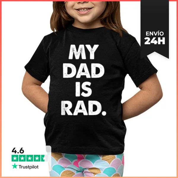 Camiseta Clásica Para Niños Mi Papá Es Genial LaTostadora
