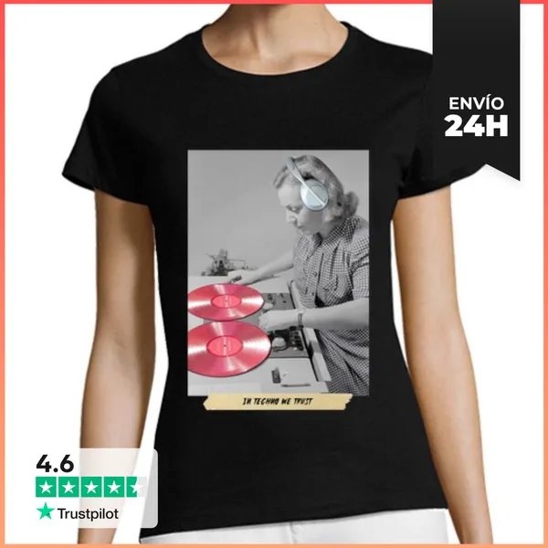 Camiseta Mujer Clásica En Techno Confiamos LaTostadora