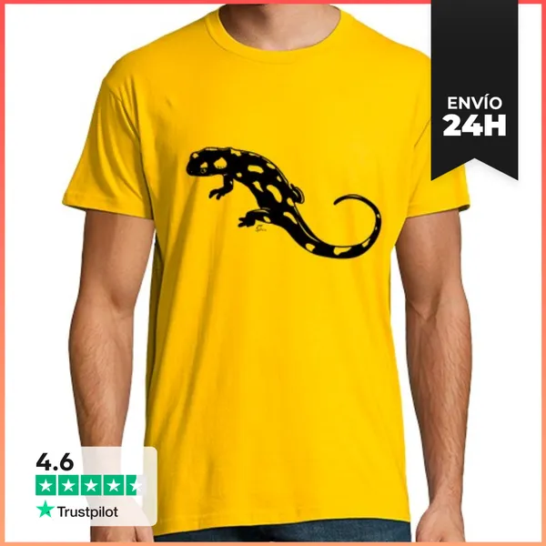 Camiseta Hombre Clásica Salamandra LaTostadora