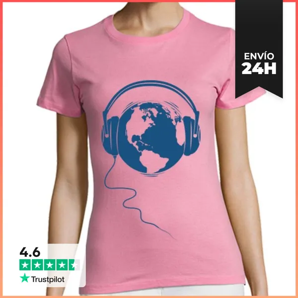 Camiseta Mujer Clásica Planet Audio LaTostadora