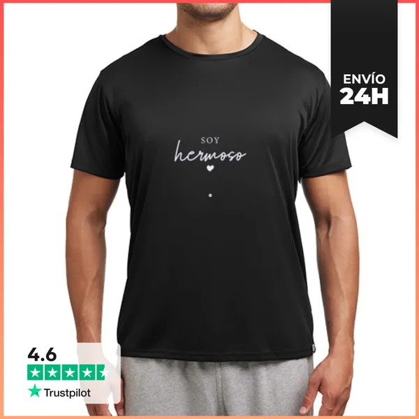 Camiseta Deportiva Hombre Soy Hermoso Fo LaTostadora