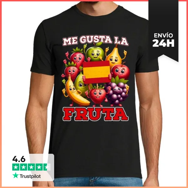 Camiseta Hombre Clásica Me Gusta La Fruta Ayuso Pedro Sanchez