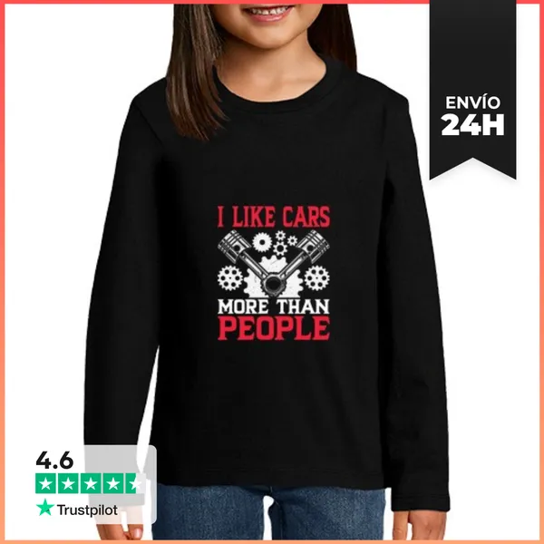 Camiseta Manga Larga Para Niños Papá Mecánico De Autos Divertido