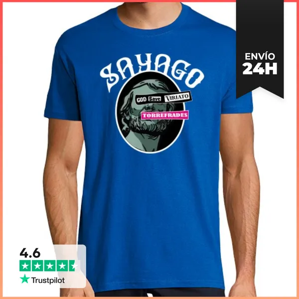 Camiseta Hombre Clásica God Save Viriato LaTostadora