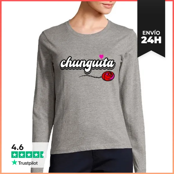 Camiseta Mujer Manga Larga Chunguita LaTostadora