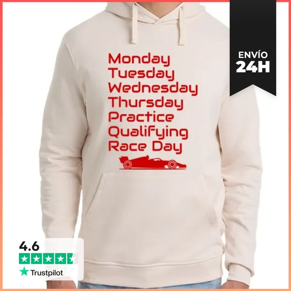 Sudadera Unisex Con Capucha F1 WEEK PRACTICE QUALIFYING RACE DAY