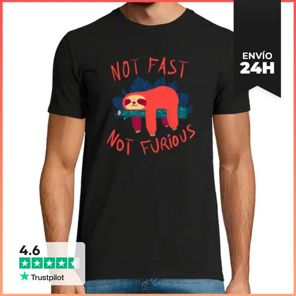 Camiseta Hombre Clásica Not Fast Not Furious LaTostadora