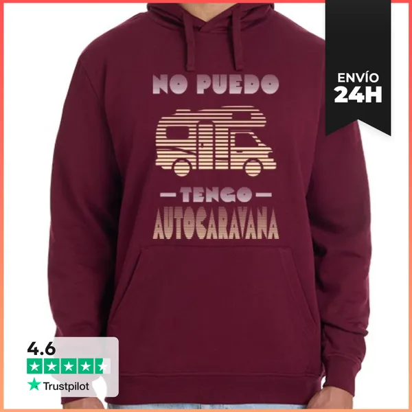 Sudadera Unisex Con Capucha No Puedo Tengo Autocaravana Sudadera