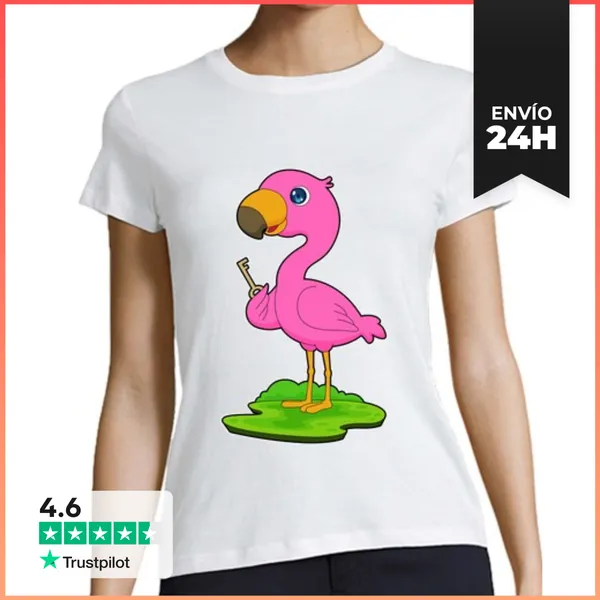 Camiseta Mujer Clásica Llave De Flamenco LaTostadora