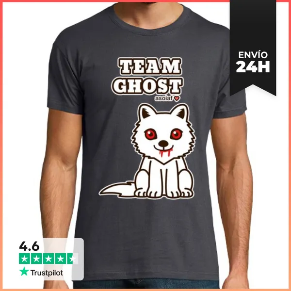 Camiseta Hombre Clásica Team Ghost. Camiseta Chico LaTostadora
