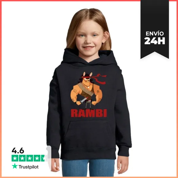 Sudadera Para Niños Con Capucha Rambi LaTostadora