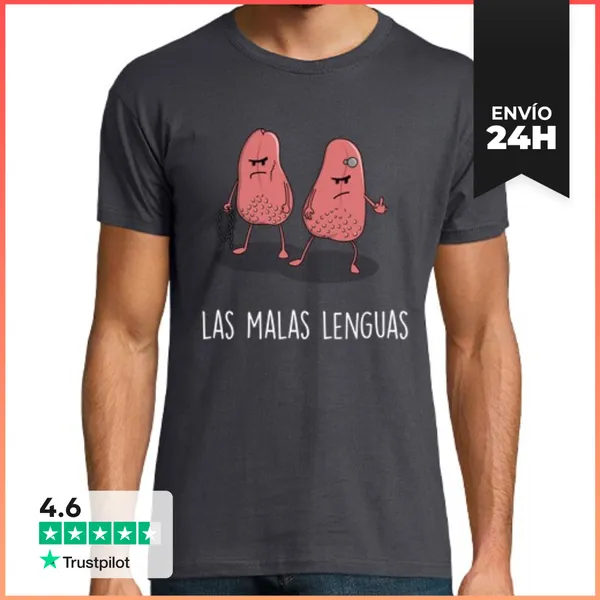 Camiseta Hombre Clásica Las Malas Lenguas LaTostadora