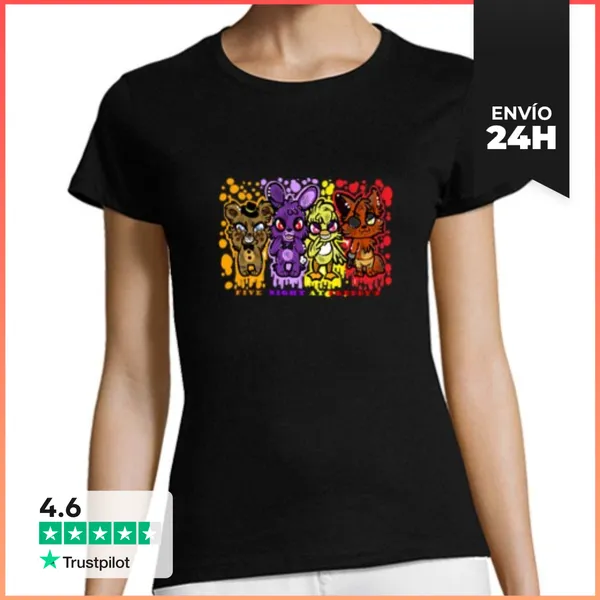 Camiseta Mujer Clásica De Cinco Noches En Freddys - Mujer
