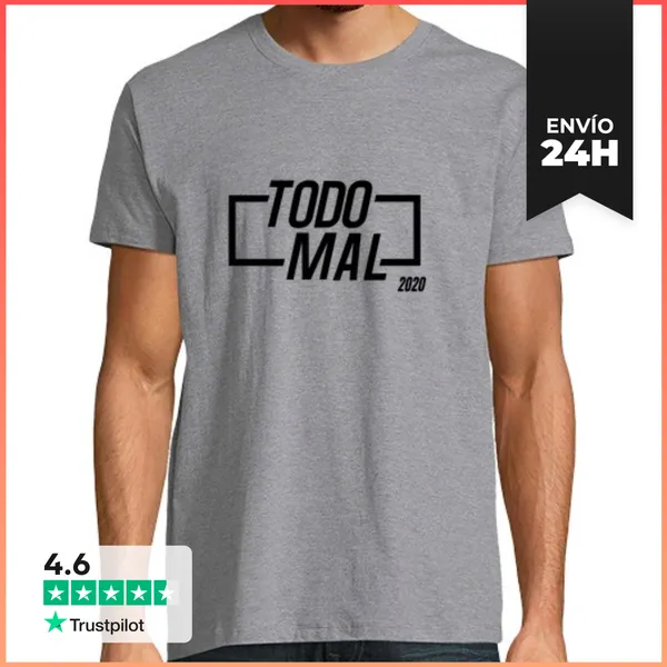 Camiseta Hombre Clásica Hombre, Manga Corta, Gris Vigoré, Calidad