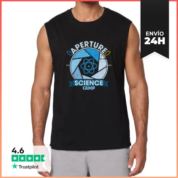 Camiseta Sin Mangas Aperture Science Camp LaTostadora