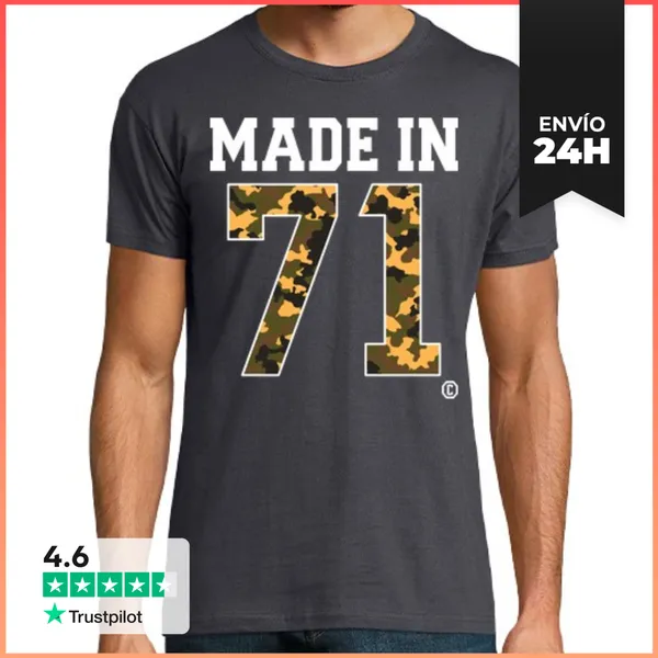Camiseta Hombre Clásica Made In 71 LaTostadora