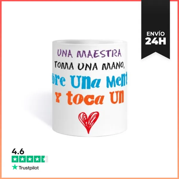 Taza Una Maestra Toca Un Corazón LaTostadora