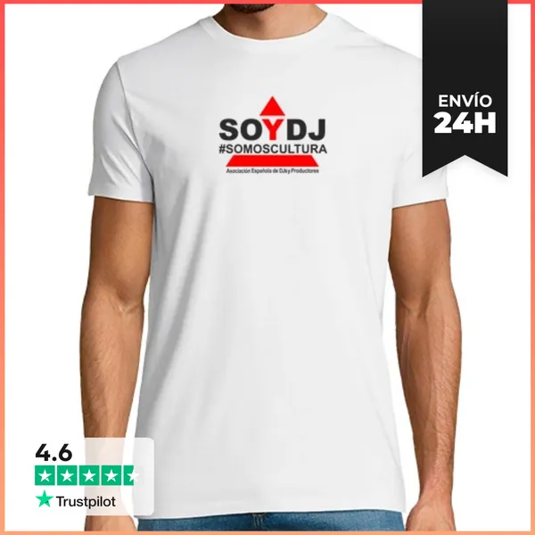 Camiseta Hombre Clásica Hombre, Manga Corta, Blanco, Calidad