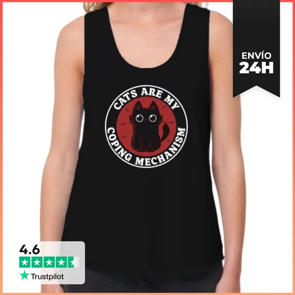 Camiseta Mujer Sin Mangas, Loose Fit Coping LaTostadora