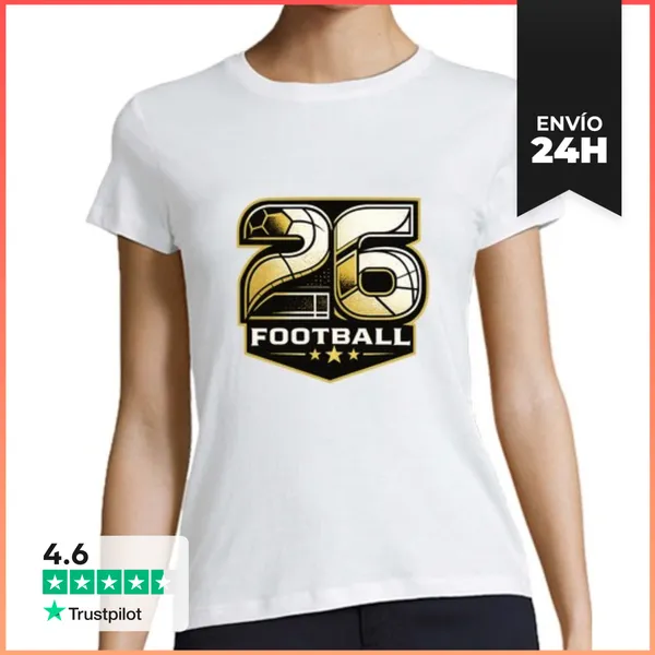Camiseta Mujer Clásica 26 Fútbol LaTostadora