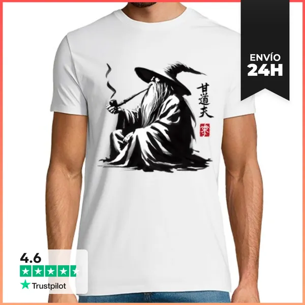 Camiseta Hombre Clásica The Grey Wizard LaTostadora