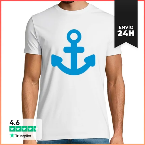 Camiseta Hombre Clásica Barco De La Nave Del Ancla LaTostadora