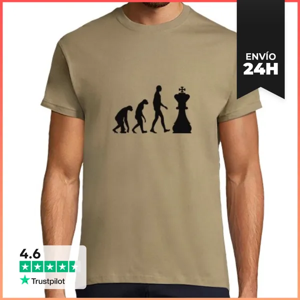 Camiseta Hombre Clásica Ajedrez / Ajedrez LaTostadora