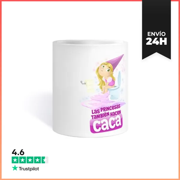 Taza Las Princesas Tambien Hacen Caca LaTostadora