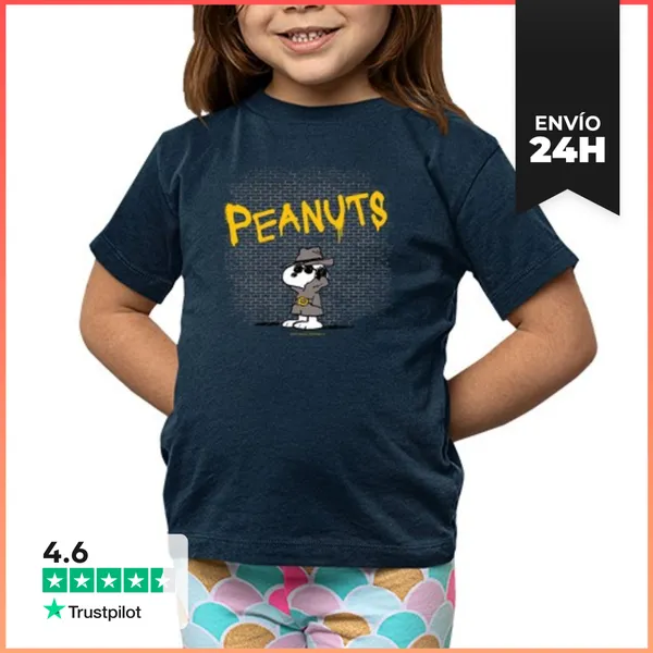 Camiseta Clásica Para Niños Snoopy Private Investigator