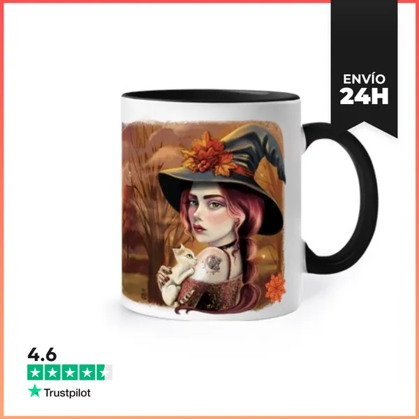 Taza De Colores Bruja De Otoño LaTostadora