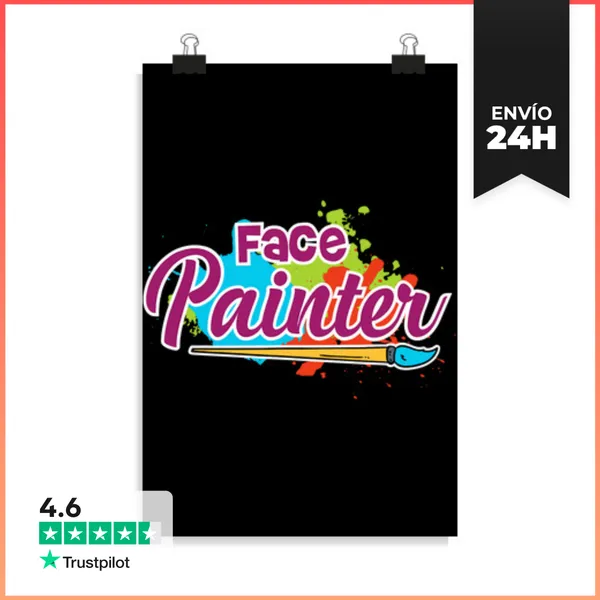 Póster Vertical Regalo Para Artista Del Maquillaje Pintor De