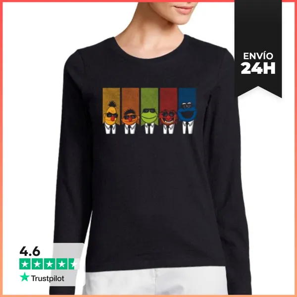 Camiseta Mujer Manga Larga Reservoir Muppets V2 LaTostadora