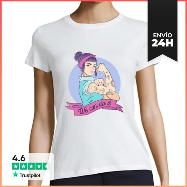 Camiseta Mujer Clásica We Can Do It LaTostadora