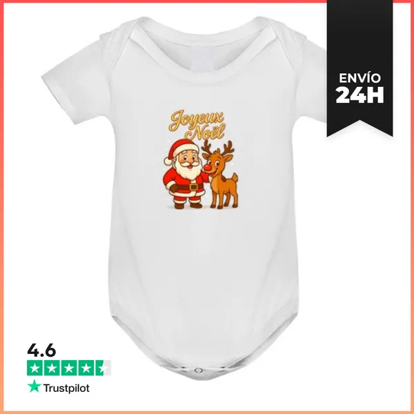 Body Bebé Padre Navidad Y Rudolfo LaTostadora
