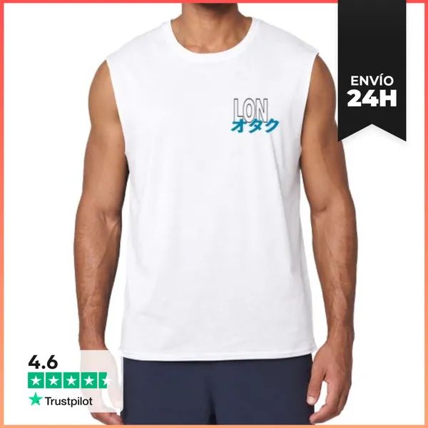 Camiseta Sin Mangas Efecto Manga Camiseta Sin Mangas London