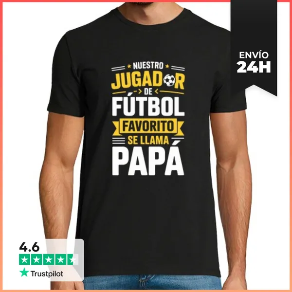 Camiseta Hombre Clásica Nuestro Jugador De Fútbol Favorito Se