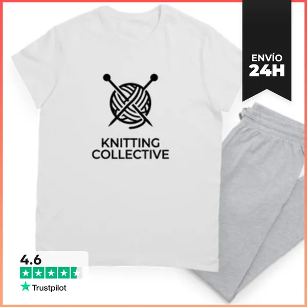Pijama Pelota De Lana Colectivo De Tejido Negro LaTostadora