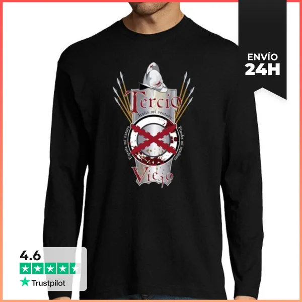 Camiseta Hombre Manga Larga Tercio Viejo LaTostadora