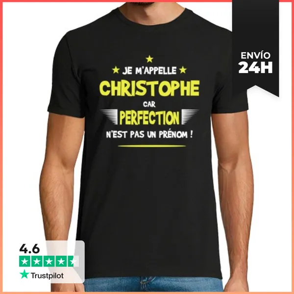 Camiseta Hombre Clásica Christophe Humor Y Regalo Divertido