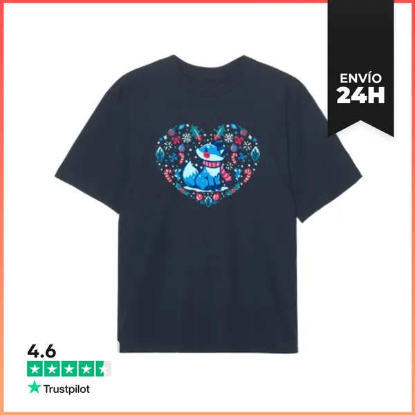 Camiseta Oversize Corazón Del Invierno - Camiseta Oversized