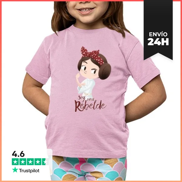 Camiseta Clásica Para Niños Soy Una Rebelde V2 LaTostadora