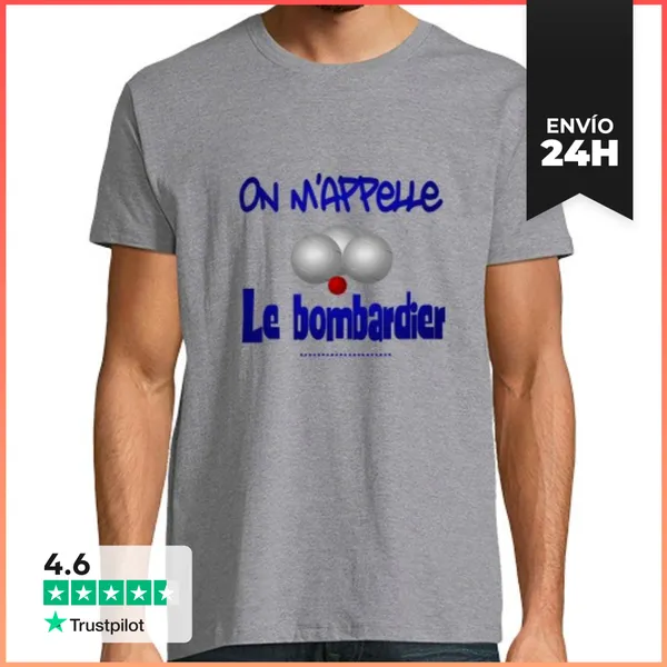 Camiseta Hombre Clásica Me Llaman El Bombardero LaTostadora