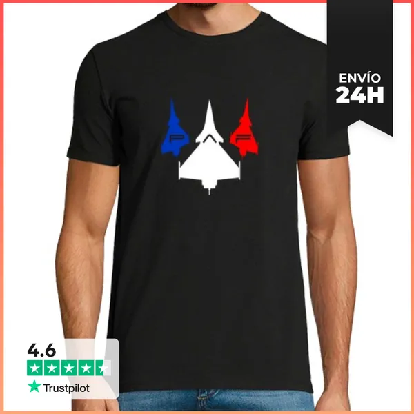 Camiseta Hombre Clásica Paf Patrulla De Francia LaTostadora