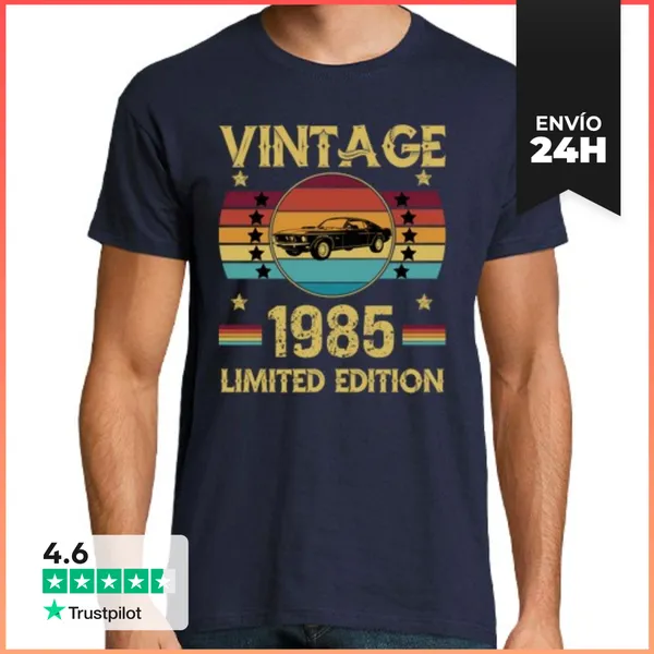 Camiseta Hombre Clásica Coche De Carreras Clasico Edicion Limit