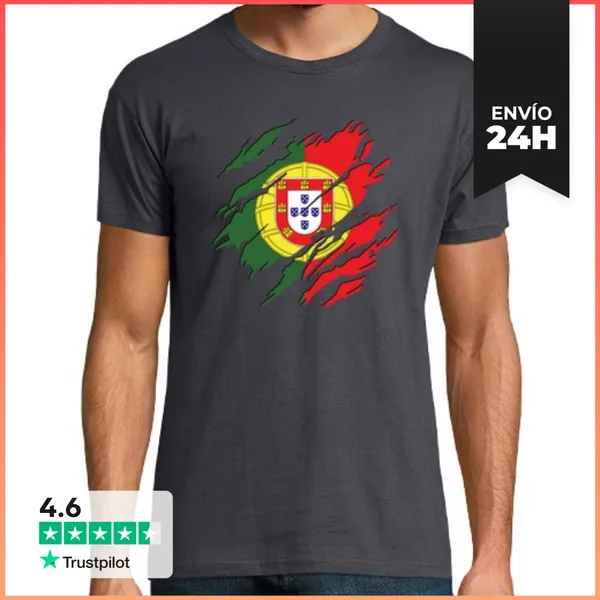 Camiseta Hombre Clásica Portugal Siempre LaTostadora