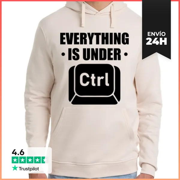 Sudadera Unisex Con Capucha EVERYTHING IS UNDER CTRL CONTROL