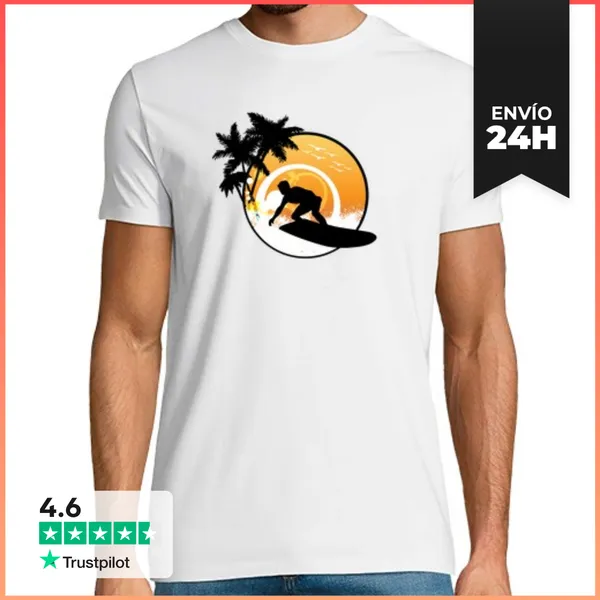 Camiseta Hombre Clásica Surf LaTostadora