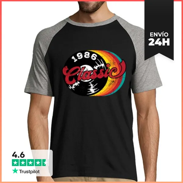 Camiseta Hombre, Estilo Béisbol 1986 Classic LaTostadora