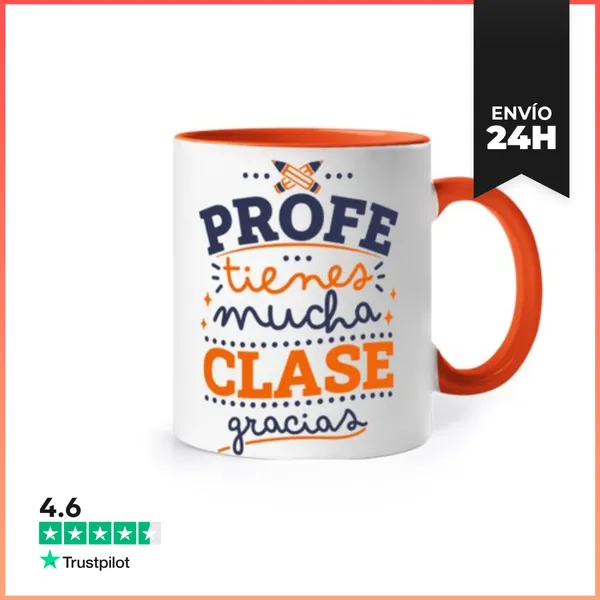 Taza De Colores Profe Tienes Mucha Clase LaTostadora