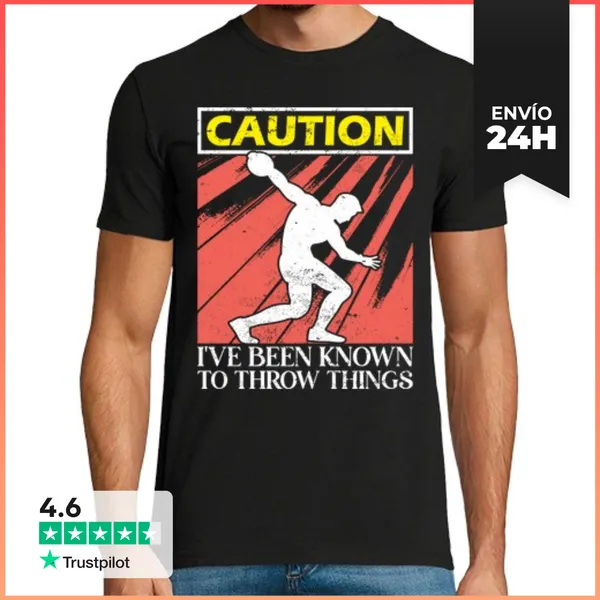 Camiseta Hombre Clásica Lanzador De Disco Divertido LaTostadora